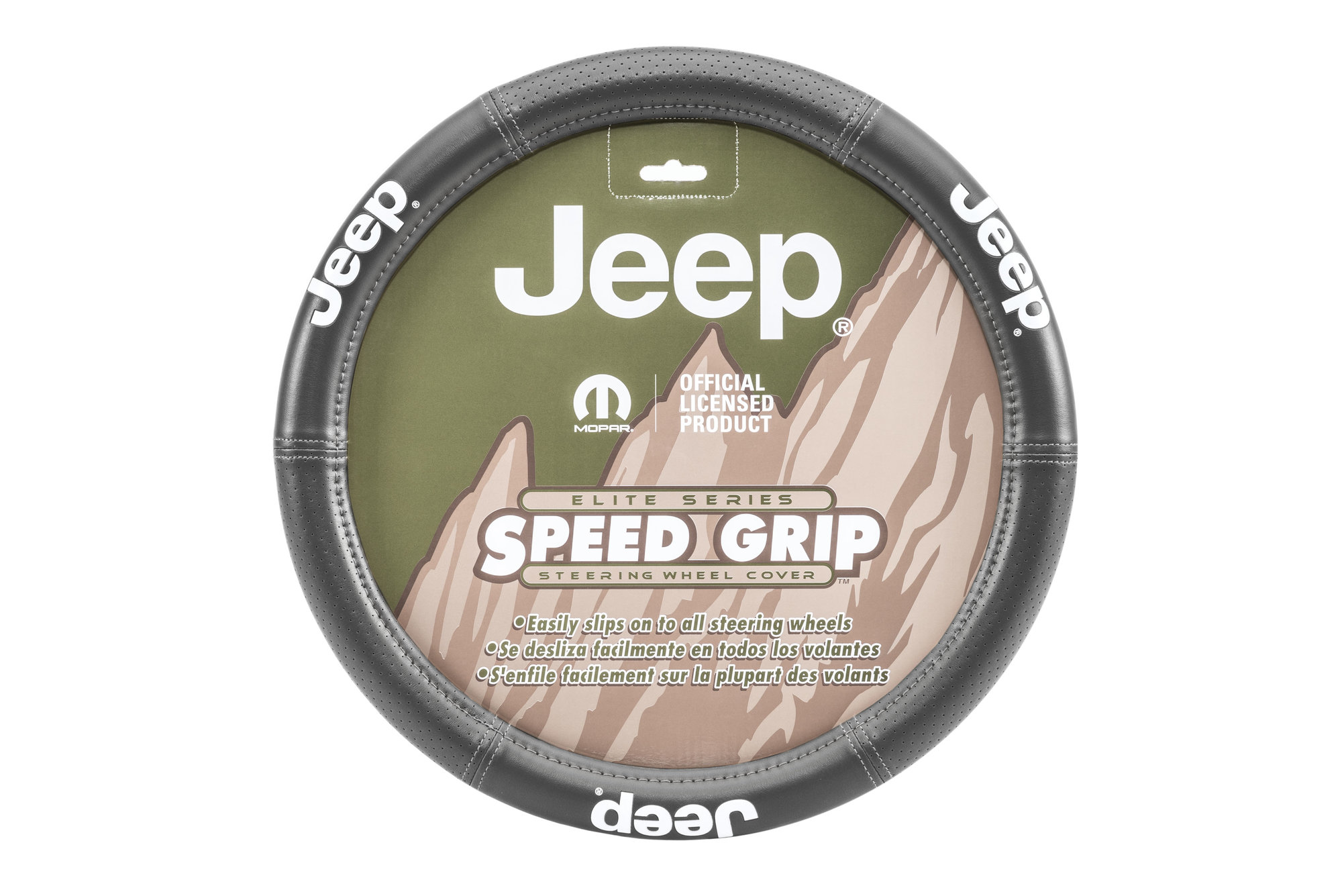 Jeepロゴ ステアリングホイールカバー / タイガーオートショッピング