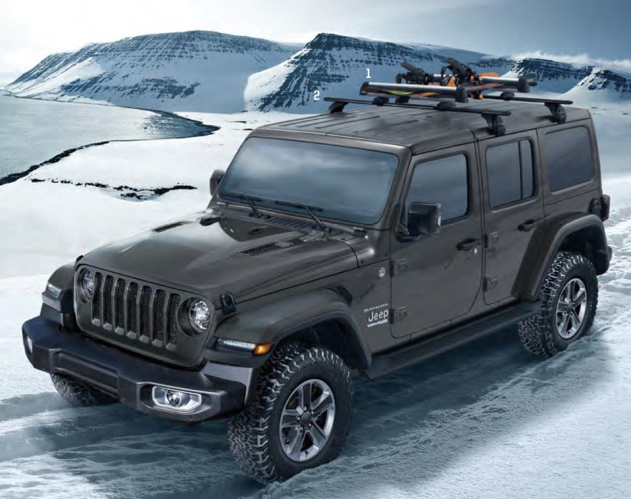 Jeep Wrangler用ルーフラッククロスバー